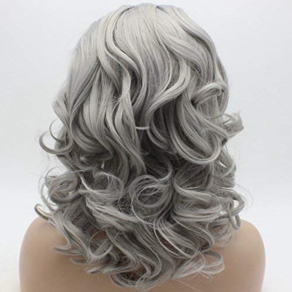 KATZ 16” GREY OMBRÉ CURLY Lace Front Wig *NWT*?